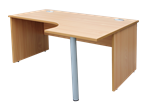 BUREAU ANGLE/D 160X120X73 PANNEAU CHERRY