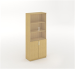 ARMOIRE VITRI HAU P/BAT H200X80X40 CHENE