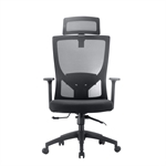 FAUTEUIL OPERATEUR MAILLE NOIR SAM + ACC