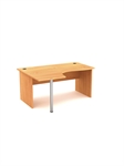 BUREAU ANGLE/G 160X120X73 PANNEAU HETRE