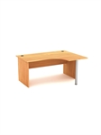 BUREAU ANGLE/D 160X120X73 PANNEAU NOYER